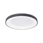 Plafoniera Nova Luce Rando Thin, finisaj negru mat, 50 W, cod 9353853