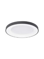 Plafoniera Nova Luce Rando Thin, finisaj negru mat, 50 W, cod 9353853