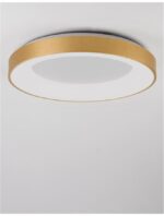 Plafoniera Nova Luce Rando Thin, finisaj auriu periat, 50 W, cod 9353854 - imagine 7