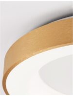 Plafoniera Nova Luce Rando Thin, finisaj auriu periat, 50 W, cod 9353854 - imagine 6