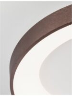 Plafoniera Nova Luce Rando Thin, finisaj maro periat, 50 W, cod 9353855 - imagine 9