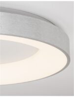 Plafoniera Nova Luce Rando Thin, finisaj aluminiu periat, 50 W, cod 9353856 - imagine 10