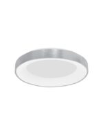 Plafoniera Nova Luce Rando Thin, finisaj aluminiu periat, 50 W, cod 9353856