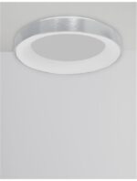 Plafoniera Nova Luce Rando Thin, finisaj aluminiu periat, 50 W, cod 9353856 - imagine 8