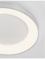 Plafoniera Nova Luce Rando Thin, finisaj aluminiu periat, 50 W, cod 9353856 - imagine 6