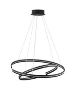 Suspensie Nova Luce Torrente, finisaj negru satinat, 93 W, cod  9392012 - imagine 8