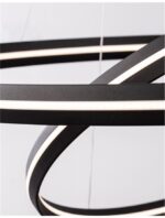 Suspensie Nova Luce Torrente, finisaj negru satinat, 93 W, cod  9392012 - imagine 5