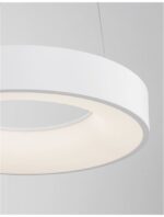 Suspensie Nova Luce Rando Thin, finisaj alb mat, 30 W, cod 9453430 - imagine 7