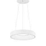 Suspensie Nova Luce Rando Thin, finisaj alb mat, 30 W, cod 9453430