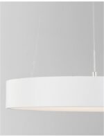 Suspensie Nova Luce Rando Thin, finisaj alb mat, 30 W, cod 9453430 - imagine 6