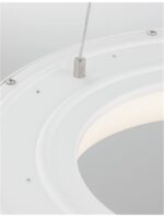 Suspensie Nova Luce Rando Thin, finisaj alb mat, 30 W, cod 9453430 - imagine 5