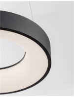 Suspensie Nova Luce Rando Thin, finisaj negru mat, 30 W, cod 9453431 - imagine 8