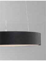 Suspensie Nova Luce Rando Thin, finisaj negru mat, 30 W, cod 9453431 - imagine 7