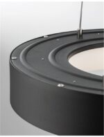 Suspensie Nova Luce Rando Thin, finisaj negru mat, 30 W, cod 9453431 - imagine 6