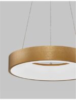 Suspensie Nova Luce Rando Thin, finisaj auriu periat, 30 W, cod 9453432 - imagine 7