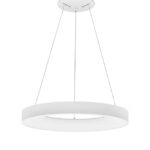 Suspensie Nova Luce Rando Thin, finisaj alb mat, 50 W, cod 9453452