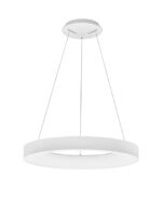 Suspensie Nova Luce Rando Thin, finisaj alb mat, 50 W, cod 9453452