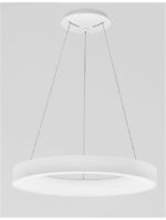 Suspensie Nova Luce Rando Thin, finisaj alb mat, 50 W, cod 9453452 - imagine 7