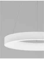 Suspensie Nova Luce Rando Thin, finisaj alb mat, 50 W, cod 9453452 - imagine 5