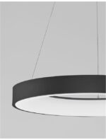 Suspensie Nova Luce Rando Thin, finisaj negru satinat, 50 W, cod 9453453 - imagine 5