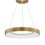 Suspensie Nova Luce Rando Thin, finisaj auriu periat, 50 W, cod 9453454