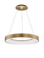 Suspensie Nova Luce Rando Thin, finisaj auriu periat, 50 W, cod 9453454