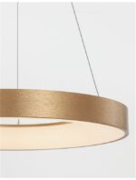 Suspensie Nova Luce Rando Thin, finisaj auriu periat, 50 W, cod 9453454 - imagine 7