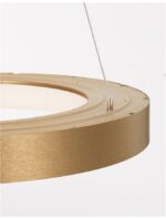 Suspensie Nova Luce Rando Thin, finisaj auriu periat, 50 W, cod 9453454 - imagine 5