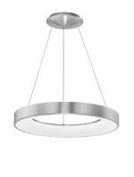 Suspensie Nova Luce Rando Thin, finisaj aluminiu periat, 50 W, cod 9453456
