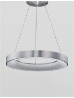 Suspensie Nova Luce Rando Thin, finisaj aluminiu periat, 50 W, cod 9453456 - imagine 7