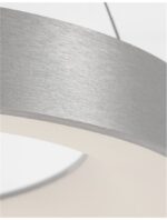 Suspensie Nova Luce Rando Thin, finisaj aluminiu periat, 50 W, cod 9453456 - imagine 5
