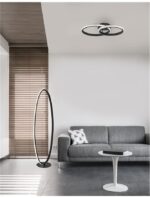 Plafoniera Nova Luce Nager, finisaj negru mat/acril, 28 W, cod 9481094 - imagine 10