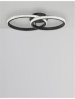 Plafoniera Nova Luce Nager, finisaj negru mat/acril, 28 W, cod 9481094 - imagine 9