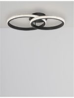 Plafoniera Nova Luce Nager, finisaj negru mat/acril, 28 W, cod 9481094 - imagine 8