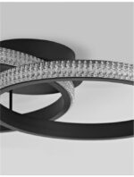 Plafoniera Nova Luce Nager, finisaj negru mat/acril, 28 W, cod 9481094 - imagine 7
