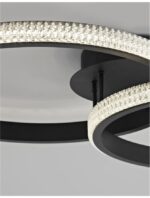 Plafoniera Nova Luce Nager, finisaj negru mat/acril, 28 W, cod 9481094 - imagine 6