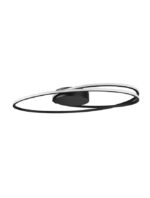 Plafoniera Nova Luce Viareggio, finisaj negru mat/acril alb, 28 W, cod 9500710
