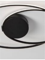 Plafoniera Nova Luce Viareggio, finisaj negru mat/acril alb, 28 W, cod 9500710 - imagine 7