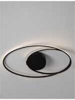 Plafoniera Nova Luce Viareggio, finisaj negru mat/acril alb, 28 W, cod 9500710 - imagine 6