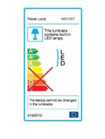 Suspensie Nova Luce Giono, finisaj negru mat, 7x3 W, cod 9601007 - imagine 2