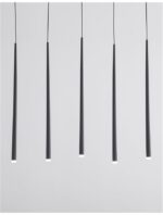 Suspensie Nova Luce Giono, finisaj negru mat, 7x3 W, cod 9601007 - imagine 9