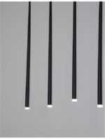 Suspensie Nova Luce Giono, finisaj negru mat, 7x3 W, cod 9601007 - imagine 8