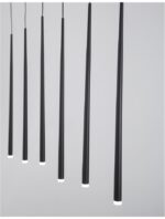Suspensie Nova Luce Giono, finisaj negru mat, 7x3 W, cod 9601007 - imagine 7