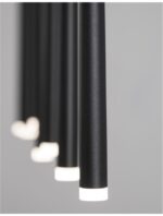 Suspensie Nova Luce Giono, finisaj negru mat, 7x3 W, cod 9601007 - imagine 6