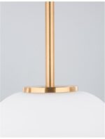 Pendul Nova Luce Lato, finisaj alama antica/sticla, 1 x 12 W, cod 9624062 - imagine 6