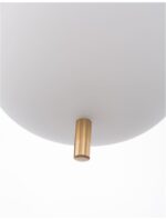 Pendul Nova Luce Lato, finisaj alama antica/sticla, 1 x 12 W, cod 9624062 - imagine 5