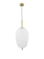 Pendul Nova Luce Lato, finisaj alama antica/sticla, 1 x 12 W, cod 9624063