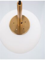 Pendul Nova Luce Lato, finisaj alama antica/sticla, 1 x 12 W, cod 9624063 - imagine 5