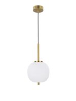 Pendul Nova Luce Lato, finisaj alama antica/sticla, 1 x 5 W, cod 9624064