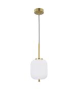 Pendul Nova Luce Lato, finisaj alama antica/sticla, 1 x 5 W, cod 9624065
